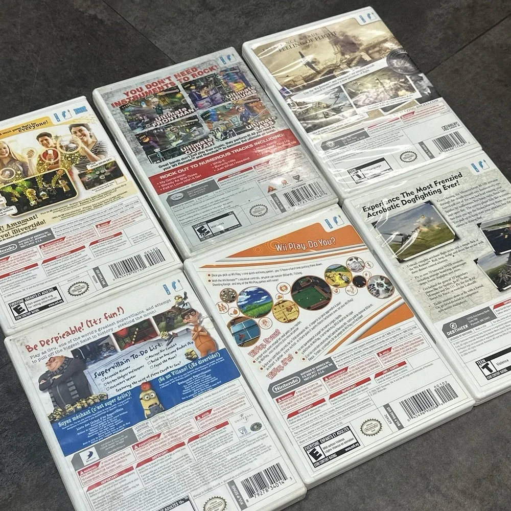 Nintendo‎ Wii Video Game Lot Of 6 Simulation Music Play Action
